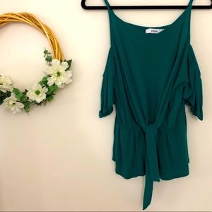 JustFab Cold Shoulder Top